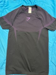 gymshark compression onxy 5.0 purple shirt men