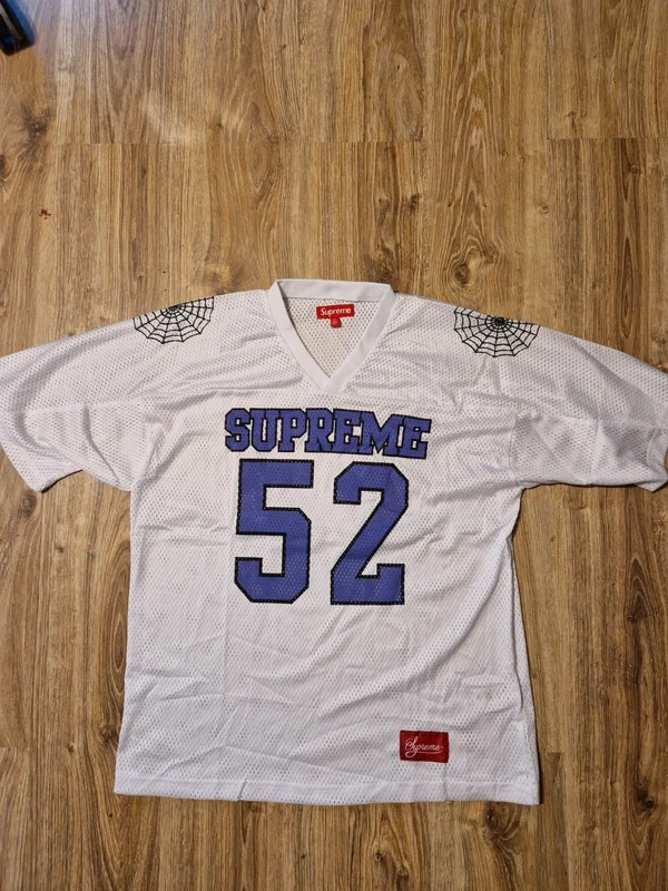 Supreme Spiderweb Football Jersey Men's Size M gallery