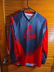 Answer Racing Shirt Red Blue Syncron MX Motocross Jersey Long Sleeve Sz Small S