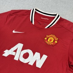 Nike Manchester United Soccer Jersey Shirt Mens Medium Red Short Sleeve Dri-FIT