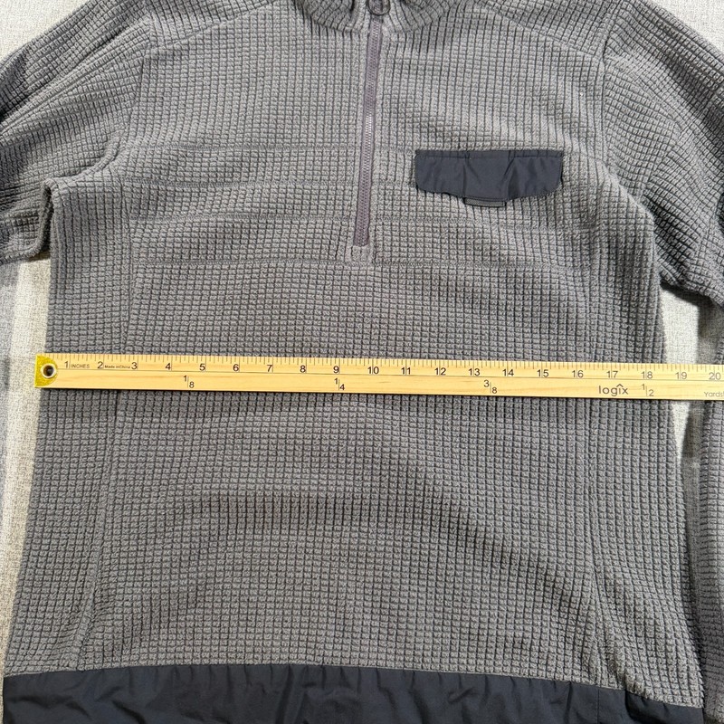 Rapha Explore Technical Pullover Mens Small Gray Waffle Fleece 1/2 Zip Cycling gallery