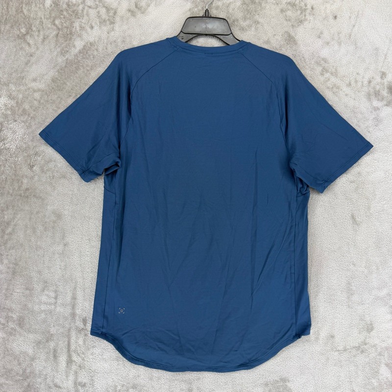 Lululemon Metal Vent Tech Short Sleeve Shirt Blue Mens Athletic Training Tee gallery