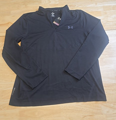 Under Armour Vanish Elite Seamless 1/4 Zip LS Shirt Black Men’s XL NWT