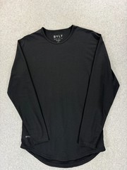 Bylt Drop Cut Bylt Blend Long Sleeve Crew Shirt (Men’s Small) Black