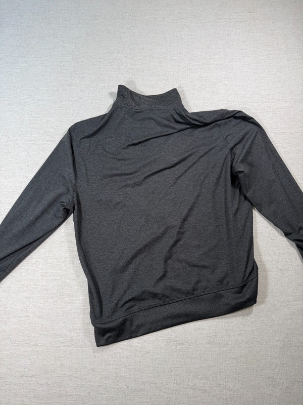 Van Heusen Top Men Large Heathered Gray Stretch Performance Quarter Zip Training gallery