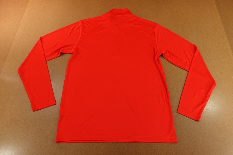 Sport-Tek Mens Medium Red Long Sleeve 1/4 Zip Performance Pullover Shirt New gallery