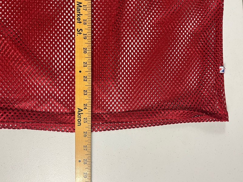 NWOT Vintage Majestic Tackle Tuff Red Mesh Practice Football Jersey Mens M gallery