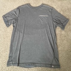 The North Face FlashDry Mens Large Gray Pocket T Shirt Short Sleeve