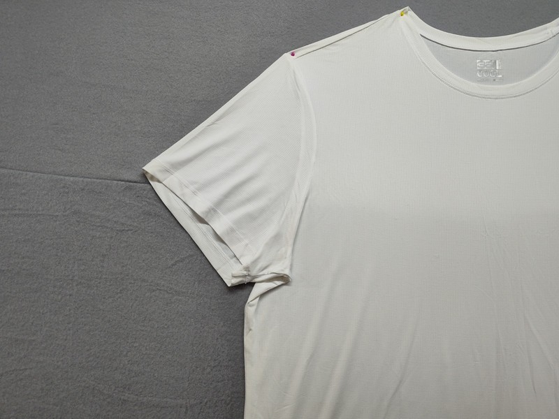 32 Degrees Men Athletic Shirt 2XL White Crew Neck Short Sleeve Gym Yoga Workout gallery