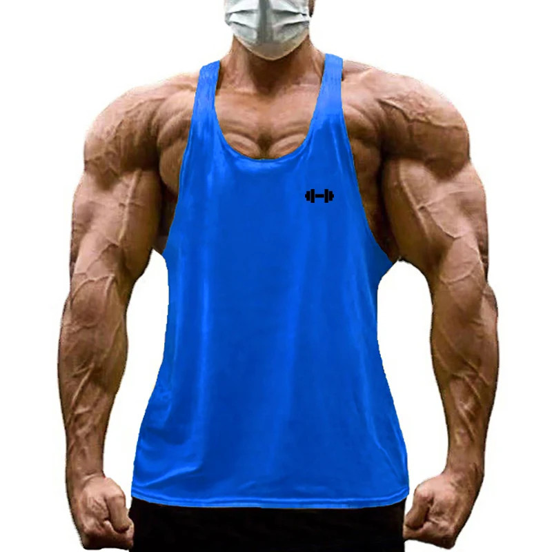 Gym Bodybuilding Stringer Y-back Tank Tops Mens Fitness Sleeveless Cotton gallery