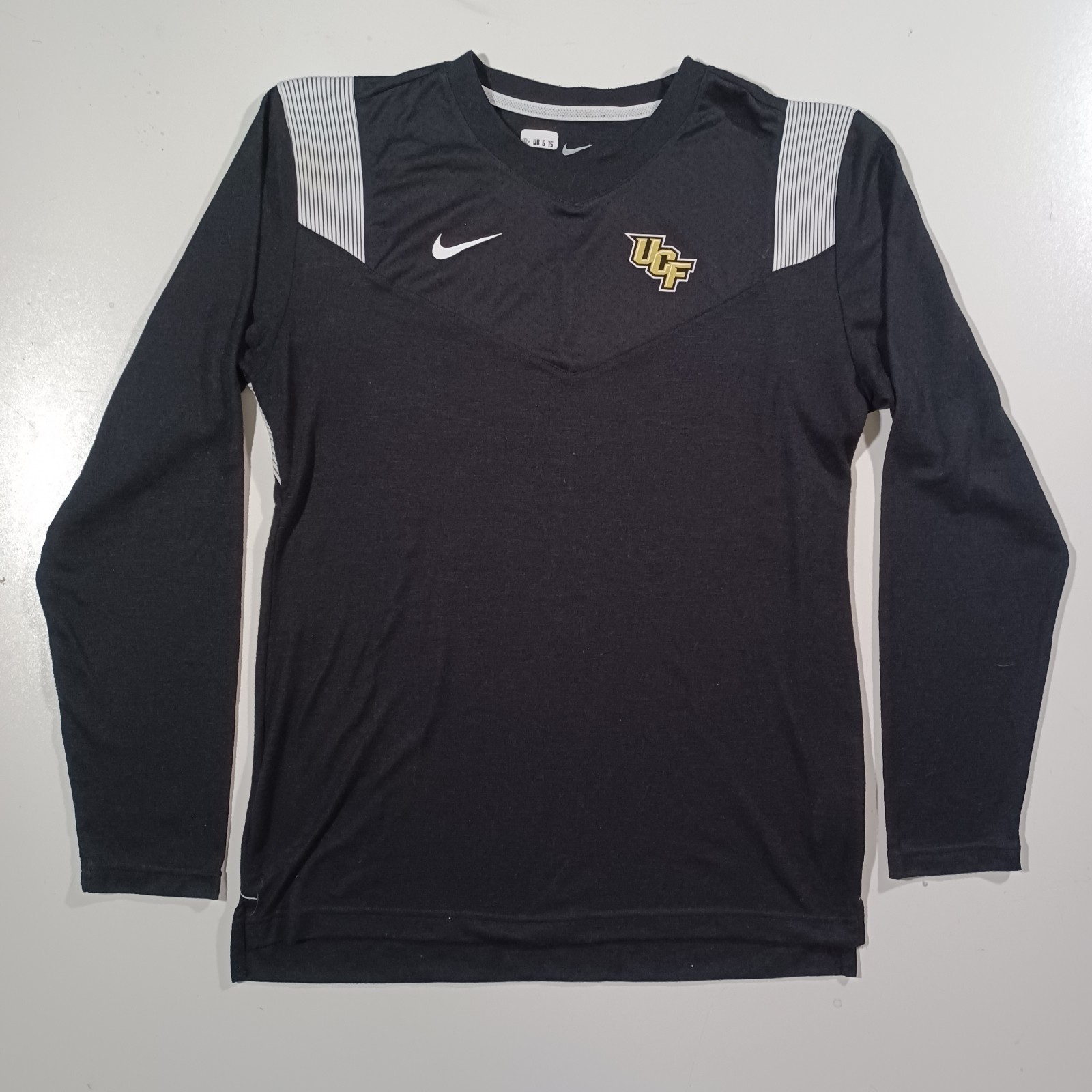 Lot Of 2 Nike UCF Knight Team-Issued Long Sleeve Atheltic Shirts Mens Sz L Black gallery