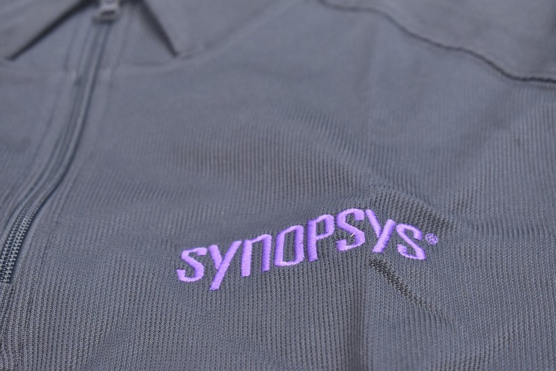 Port Authority Pullover Mens Large Gray Quarter Zip Synopsys Logo Long Sleeve gallery