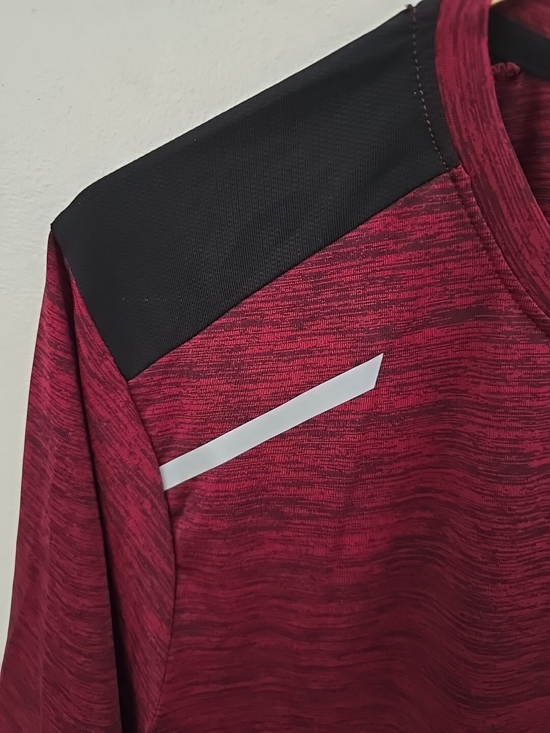 Liberty Pro Mens Sz Medium Activewear Shirt, Burgundy, Reflective NEW gallery