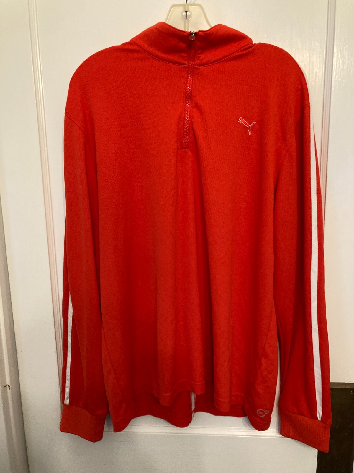 Puma Men's Dry Cell Red Long Sleeve Pullover Golf Athletic Shirt - Size Large gallery