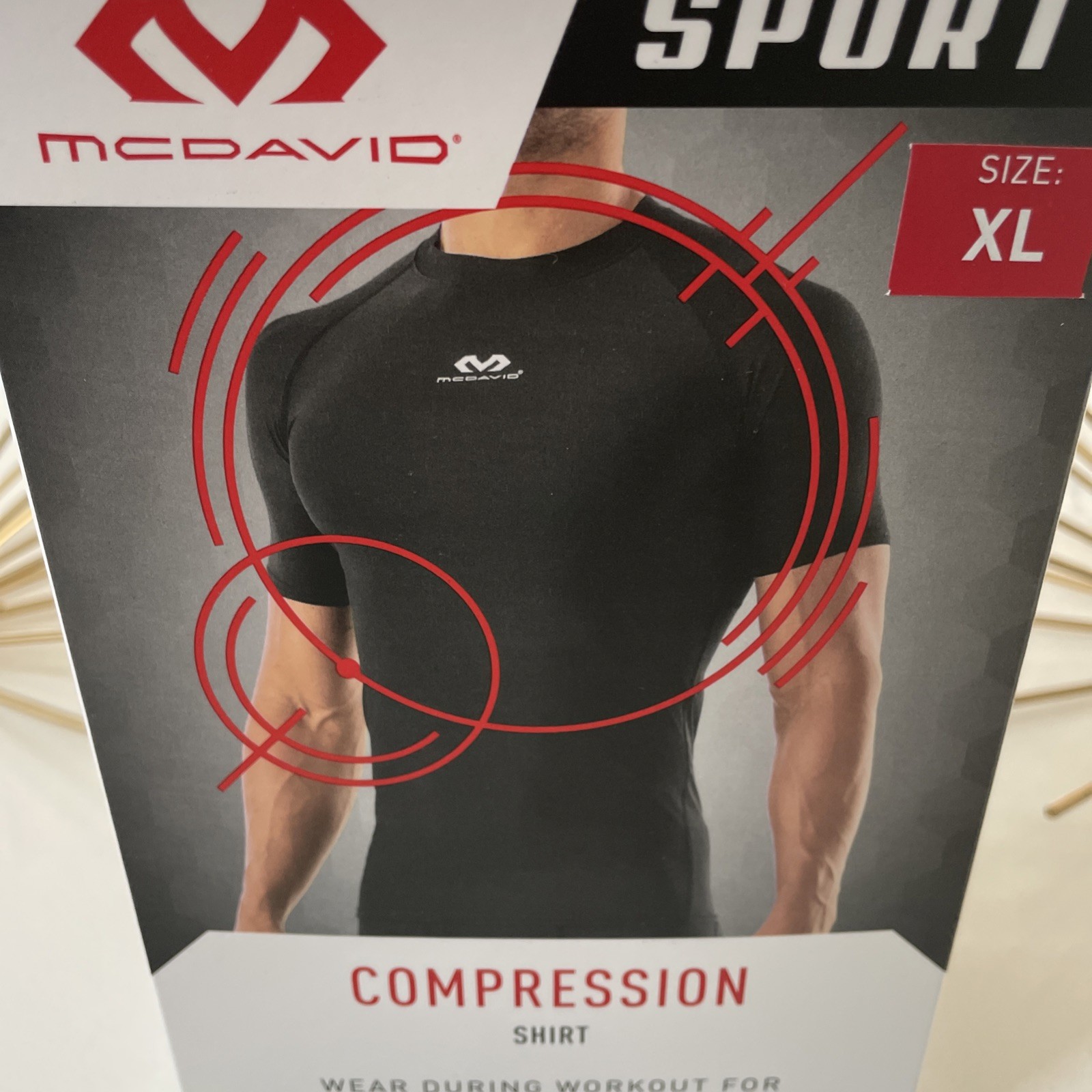 McDavid Sport Men's Compression Shirt Black Lightweight Support ~ XL NEW gallery