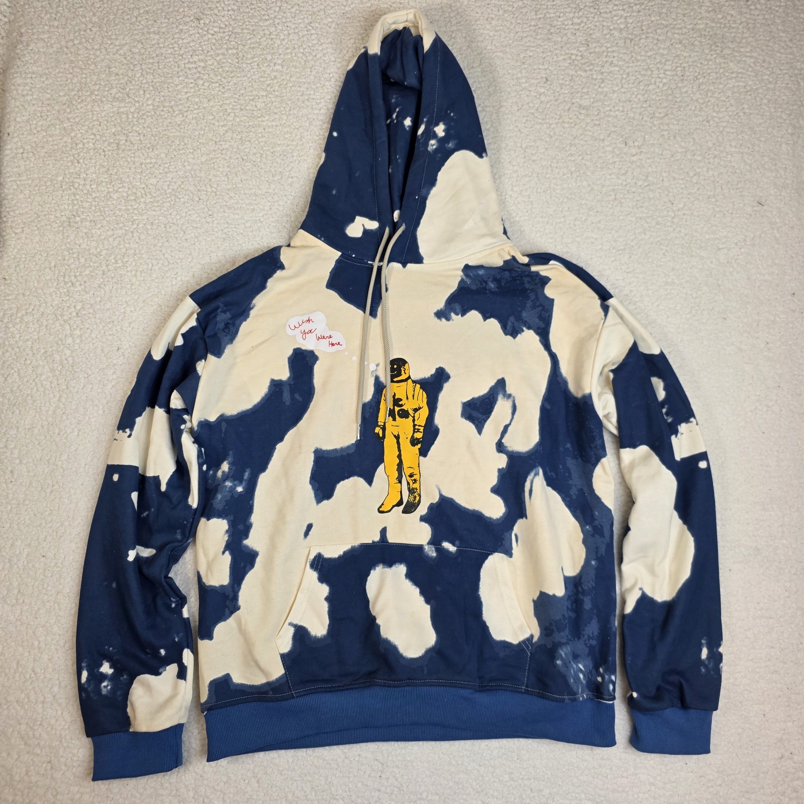 Travis Scott Astroworld Tour Men’s Cactus Jack Tie Dye Hoodie Blue XL gallery