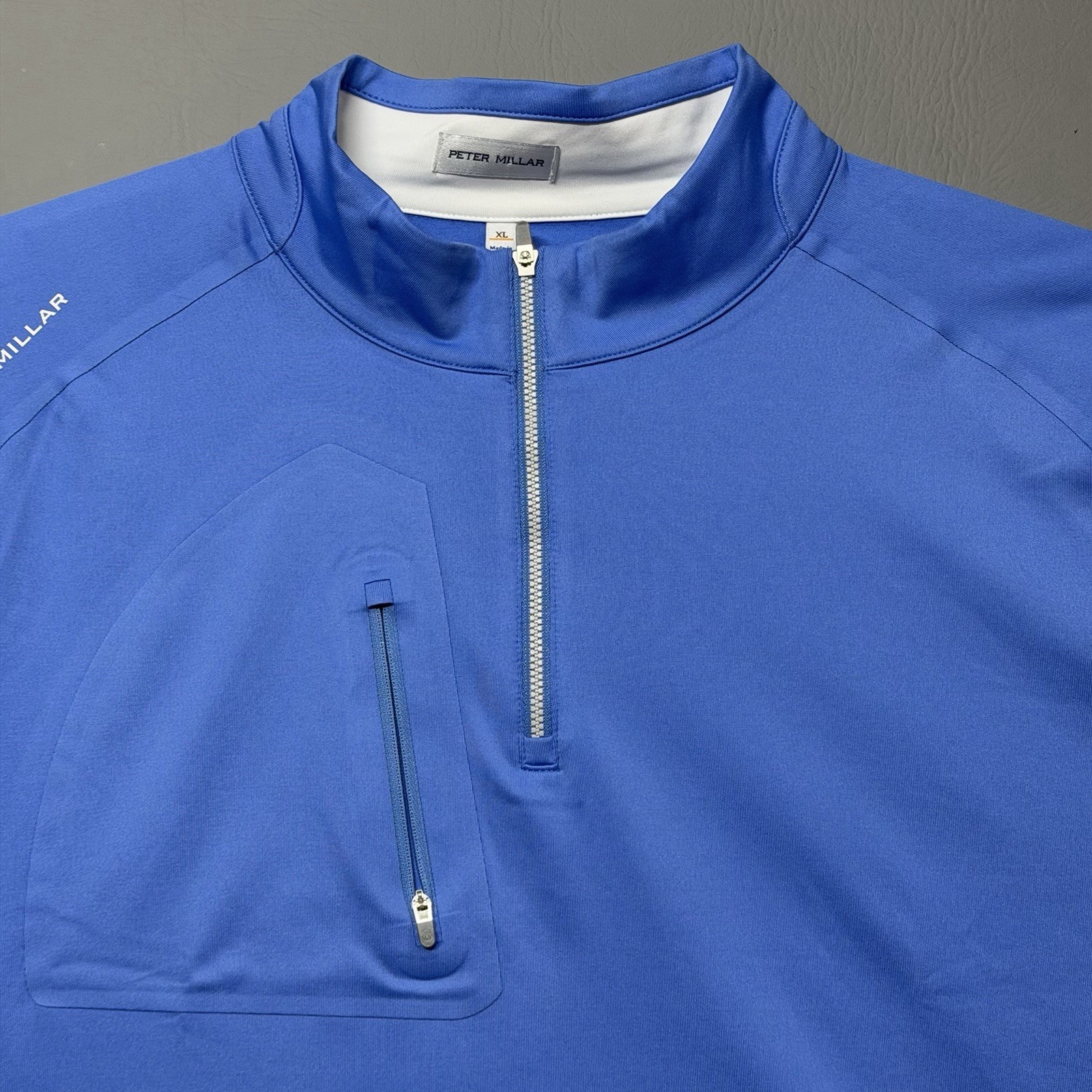 Peter Millar Blue Sea Verge Performance Quarter-Zip Golf Top Men XL MS25EK42 gallery