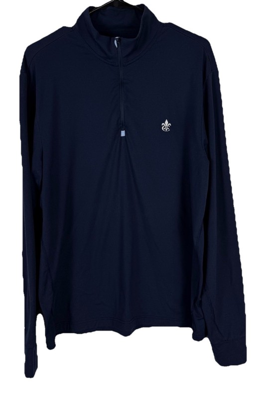Polo Ralph Lauren Performance Men's Large Navy Blue 1/4 Zip Pullover Golf Casual gallery