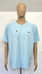 Under Armour Velocity T Shirt Mens XL Loose Aqua Crew Neck Lightweight Stretch