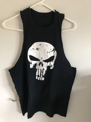 Marvel Punisher Dirty Skull Workout Muscle Shirt