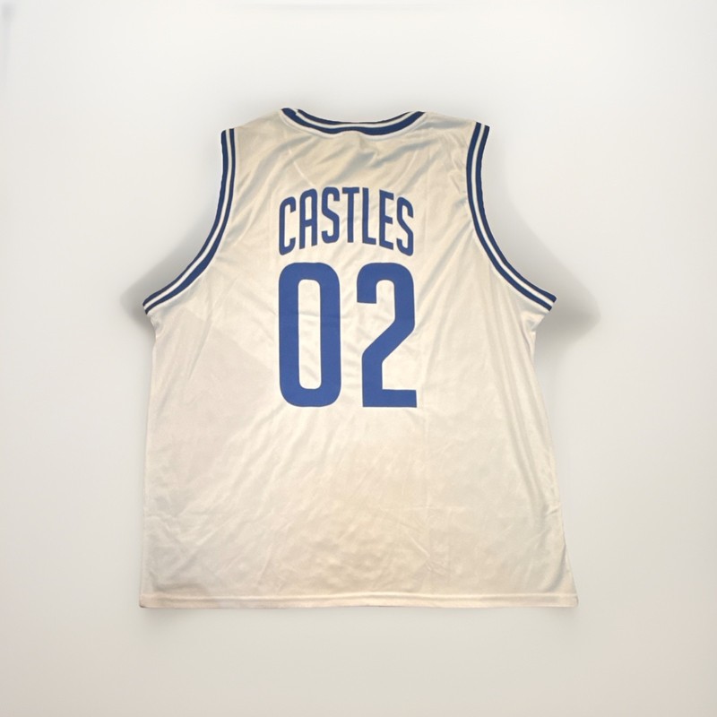 Crooks & Castles 5XL Basketball Jersey Tank Sleeveless Graphic Print White Blue gallery