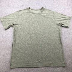 Outdoor Voices Shirt Mens 3XL Green Heather Athletic Performance Short Sleeve