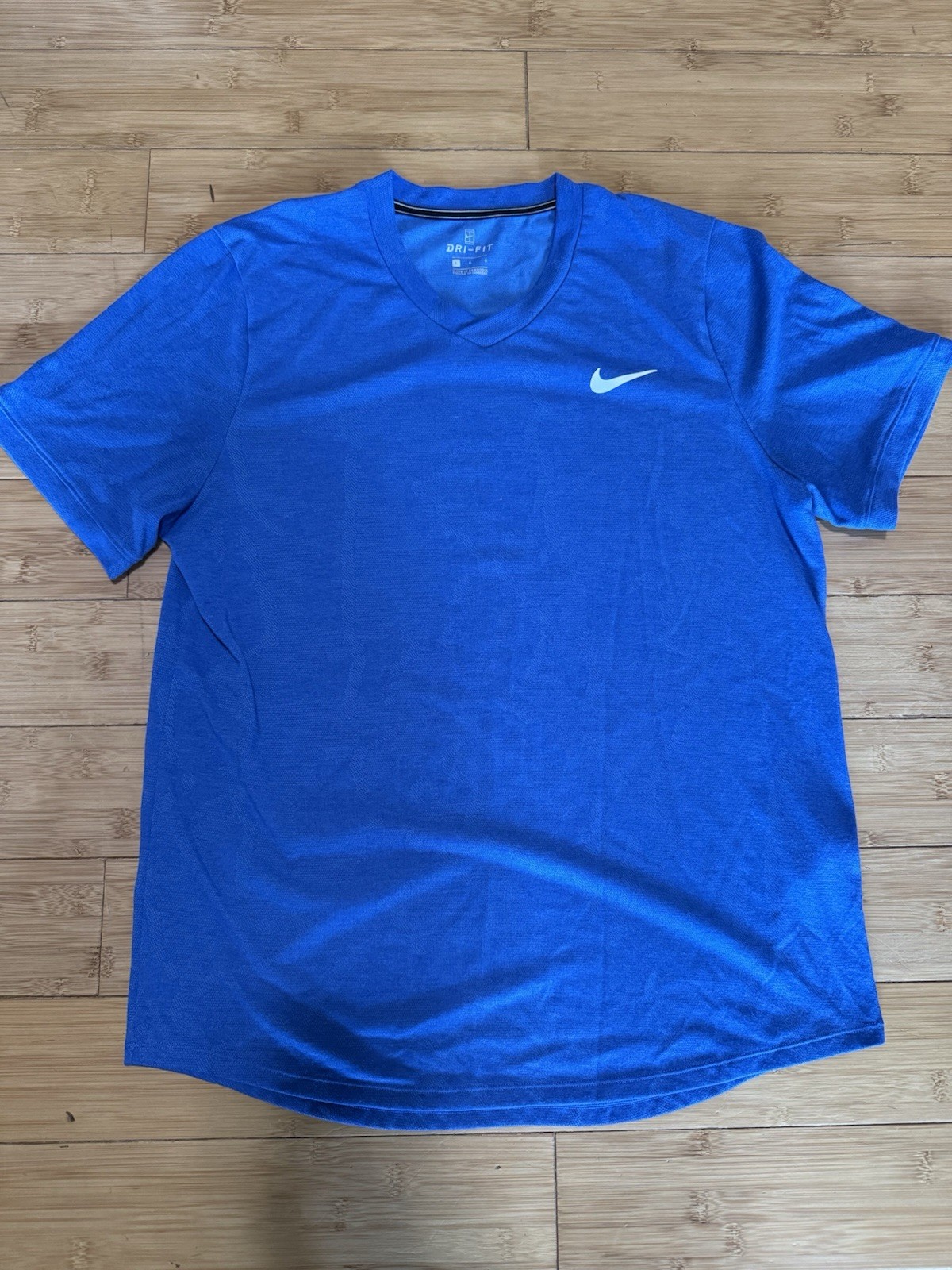 Nike Court Dri-FIT Challenger Short-Sleeve Tennis Shirt Mens Size Large Blue gallery