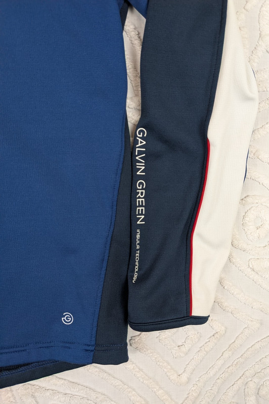 Galvin Green 1/4 Zip Golf Pullover Mens XL Blue Insula Technology Thermal gallery