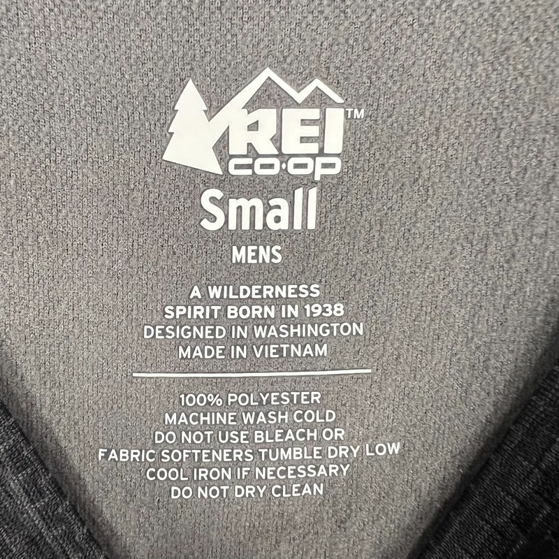 REI Shirt Mens Small Black Long Sleeve Cold Weather Crew Outdoor Casual gallery