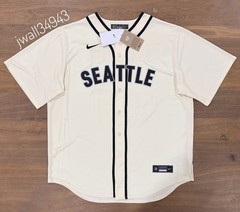 Nike Seattle Mariners Cal Raleigh Alternate Replica Jersey Mens MLB Cream NEW
