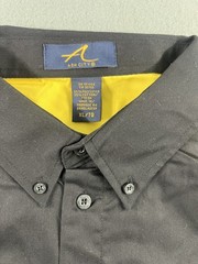 NWT Ash City Men’s XL Black/Yellow Color-Block Button-Up Casual Shirt/ US ARMY