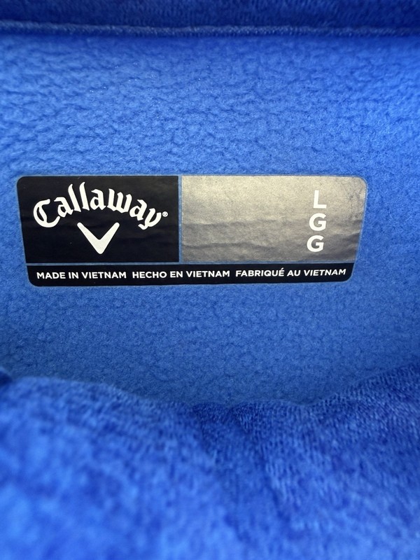 Men’s Large Golf Pullover & Vest Lot 3pc Callaway Ping Performance 1/4 Zip Blue gallery