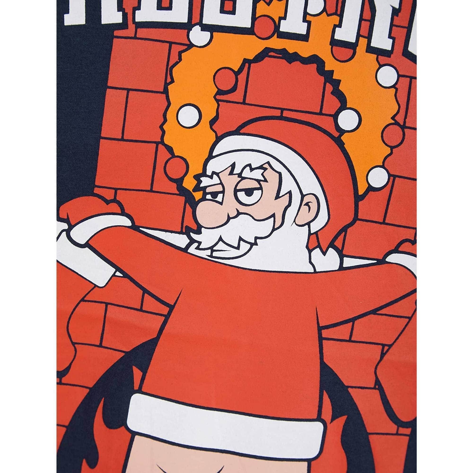 Christmas Chestnuts Roasting Mens Christmas Top Navy Short Sleeve T-Shirt gallery