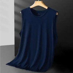 2026 Men’s Ice Silk Mesh Vest Lightweight Sports Summer Wear Sleeveless T-shirt