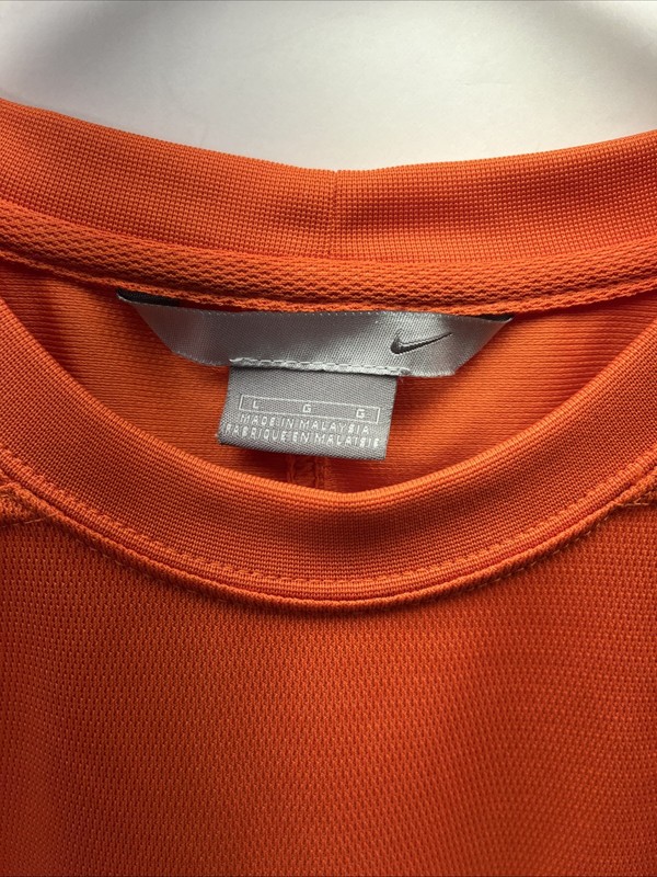 Nike Dri Fit T Shirt Mens L Orange Activewear Short Sleeve Casual Athleisure gallery