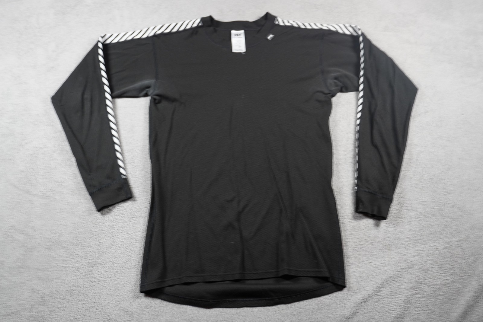 Helly Hansen Shirt Mens Small Black Base Layer Stripe Long Sleeve Polypropylene gallery