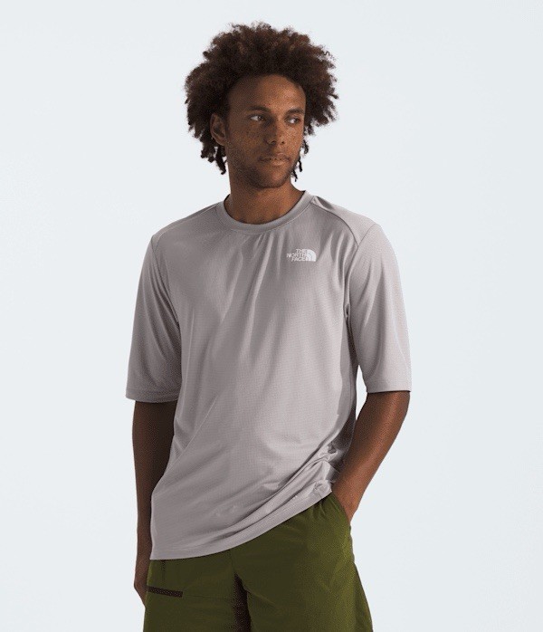 North Face Men’s LIGHTRANGE™ Shadow Short-Sleeve Shirt Moonstone Grey Size XL gallery