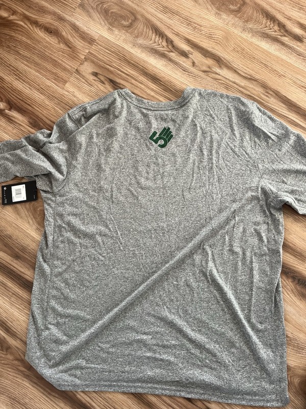 Nike Dri-FIT Men's Long Sleeve Graphic Logo Tee Crew Neck Athletic Gray XXL gallery