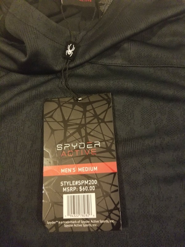 Spyder Active Mens Shirt Black Proweb Solid Breathable Quick Dry Stretch NWT New gallery