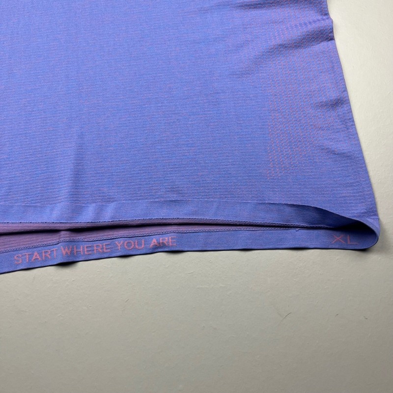 Lululemon Metal Vent Tech Shirt Mens XL Purple Short Sleeve Mesh Athletic Tee gallery