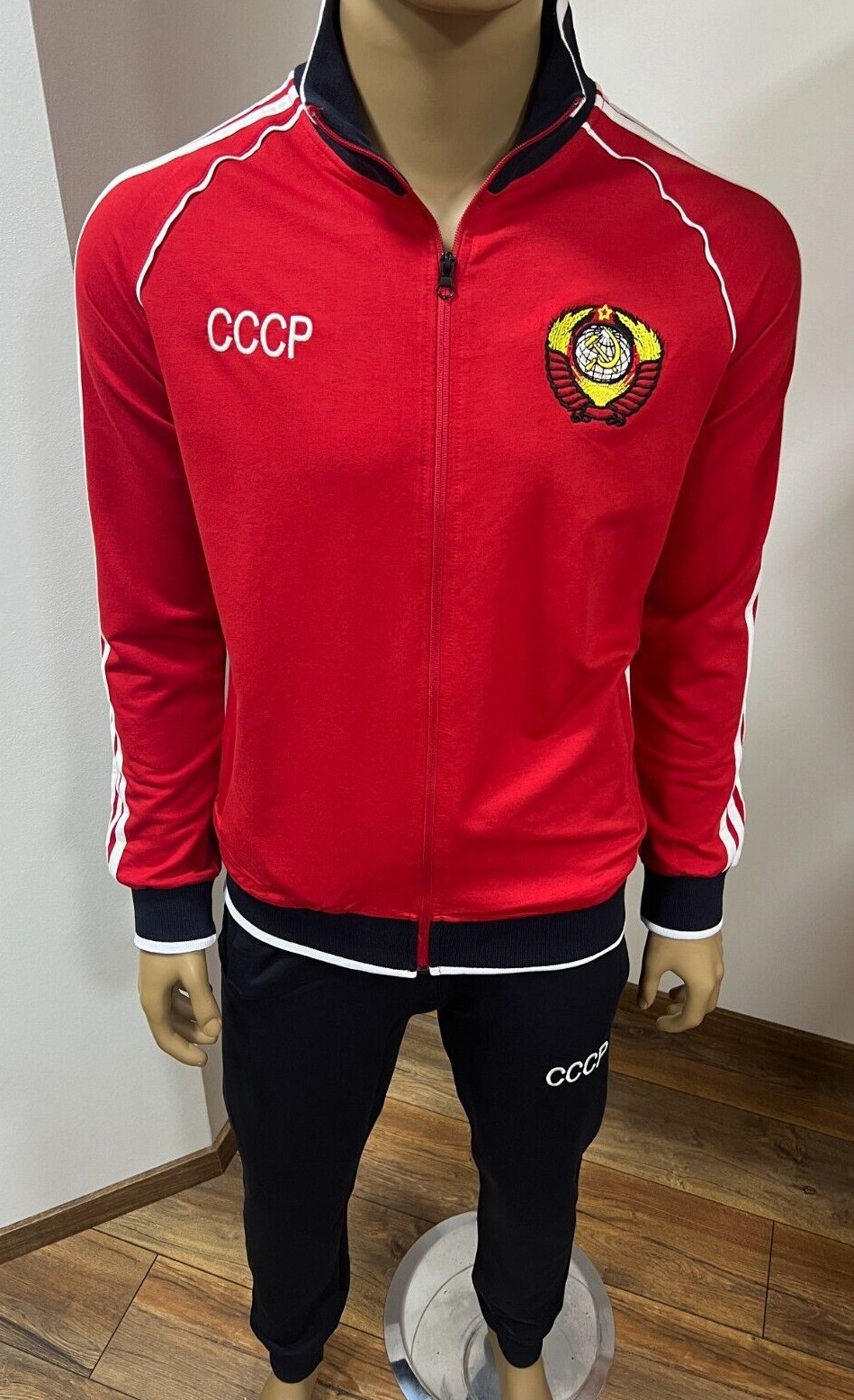 RUSSIA-CCCP-USSR "СЛОВО ПАЦАНА" Tracksuit S-M-L-XL-XXL Red/Blue gallery