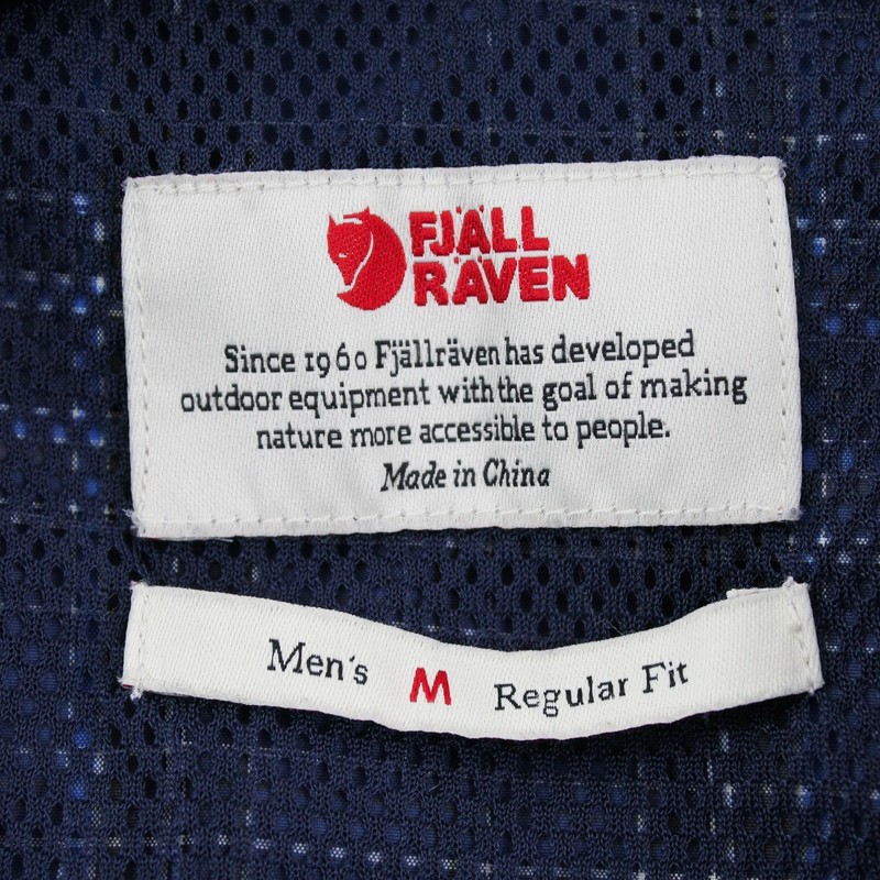 Fjällräven Blue & Gray Plaid Regular Fit Abisko Hiking Button-Up Men's Medium gallery