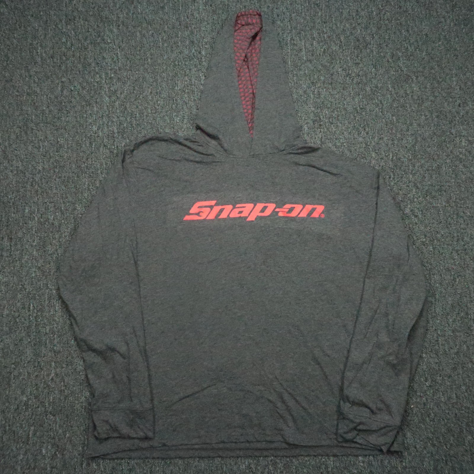 Snap On Hoodie Mens Extra Large Gray Pullover Hoody Lightweight gallery