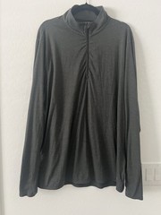 Vuori Ease Performance Half Zip 2.0 Men’s XXL Charcoal Heather Pullover Stretch