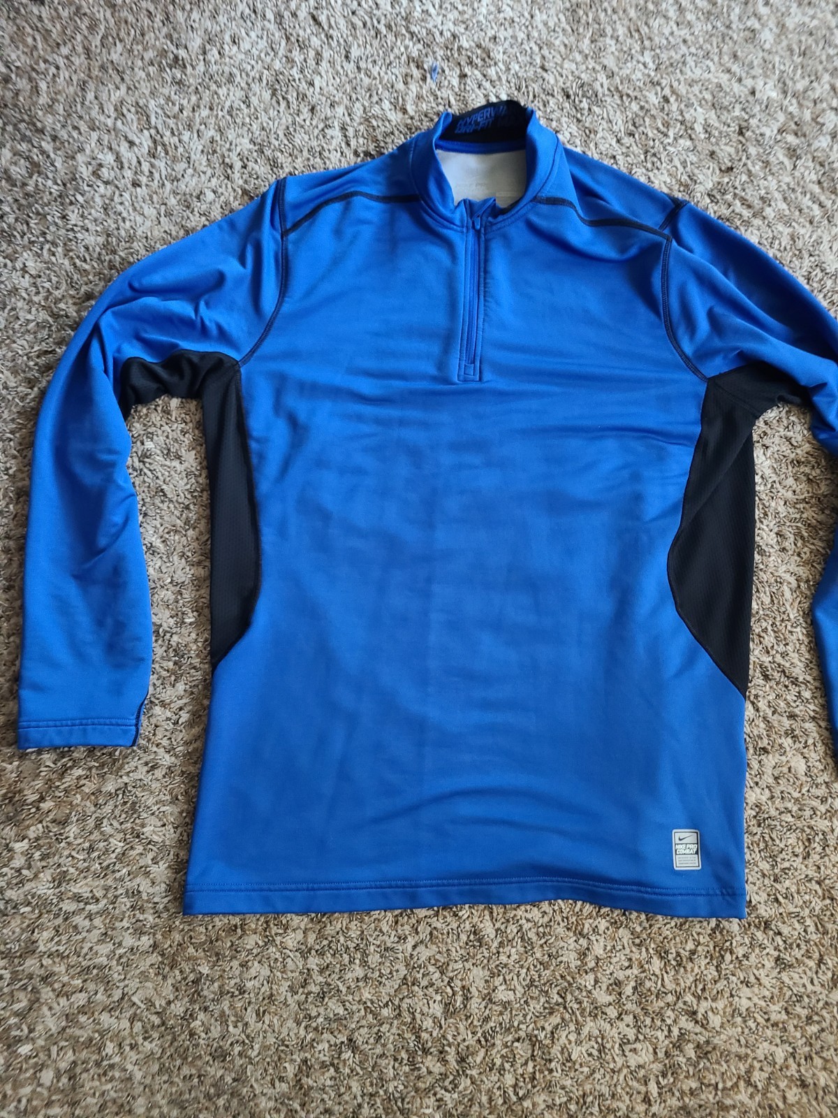 NIKE BLUE PRO COMBAT HYPERWARM LONG SLEEVE SIZE XL gallery