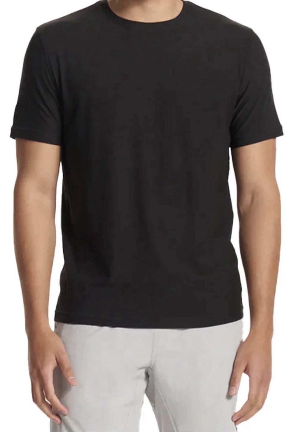 Vuori Men's Black Activewear Strato Tech Tee Shirt Sz Med. Relaxed Fit gallery