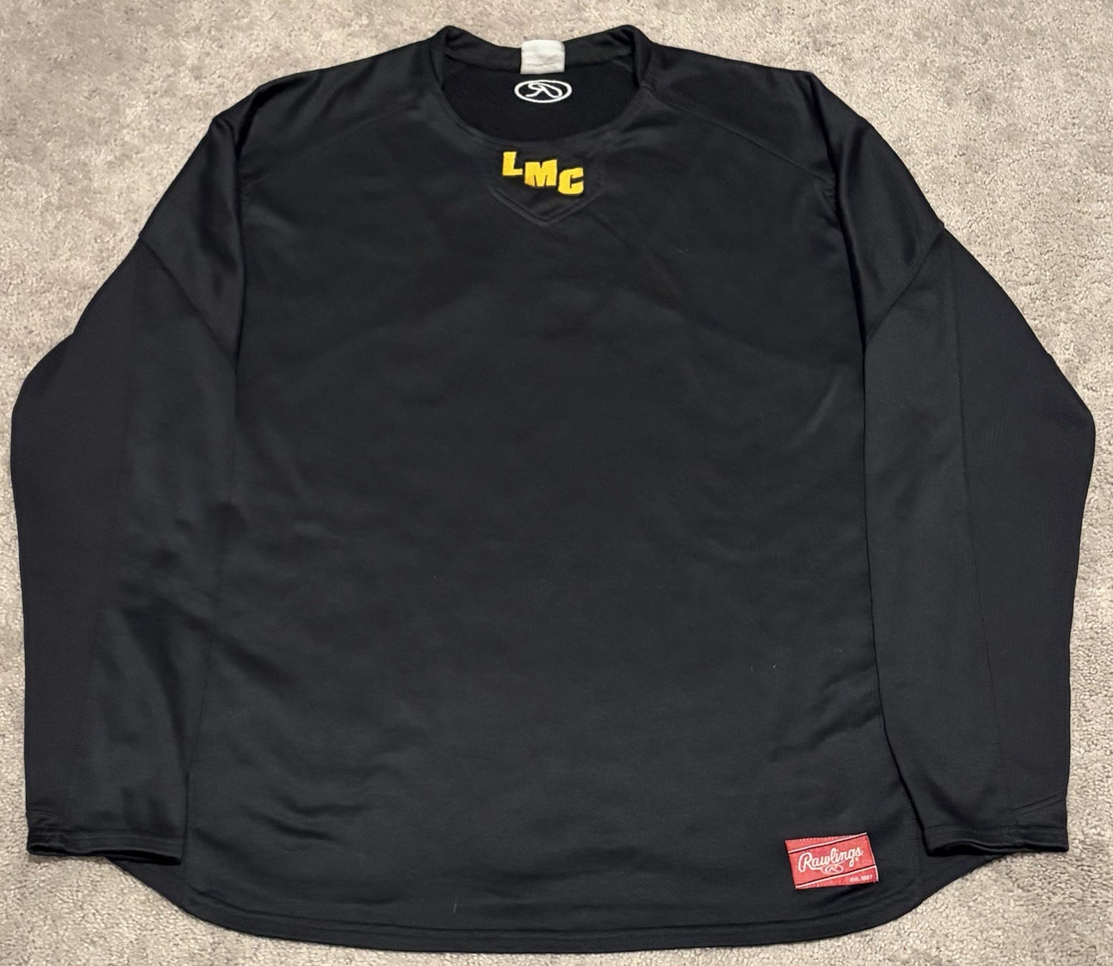 Rawlings LMC Logo Men’s Pullover Performance Long Sleeve Athletic Shirt Size XL gallery
