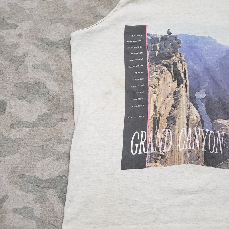 Vintage Grand Canyon Tank Shirt Mens Large Gray Destination Single Stitch gallery