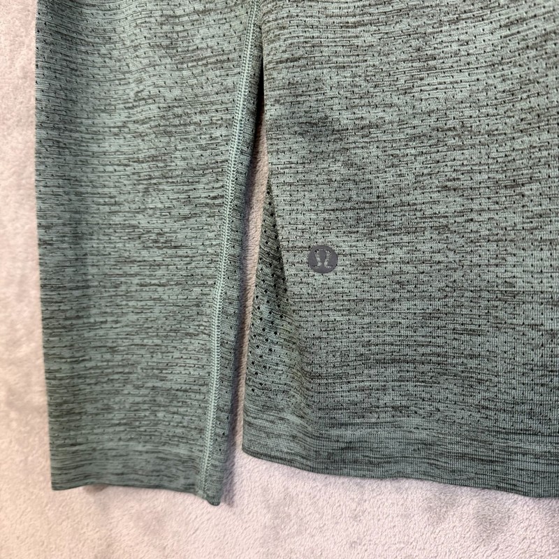 Lululemon Metal Vent Tech 1/2 Zip 2.0 Green Tidewater Teal Mens Medium Running gallery