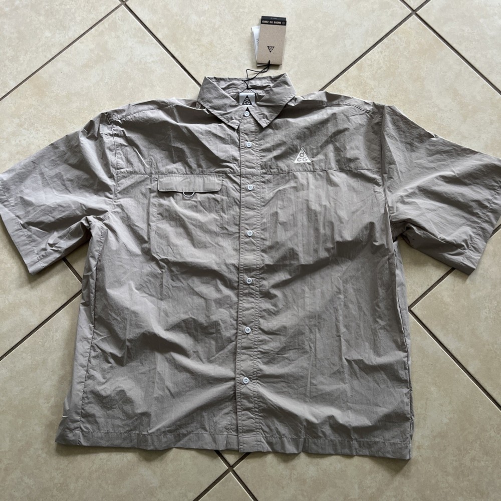 $110 NWT Nike ACG Orb Weaver UV 40+ Repel Short Sleeve Shirt Men’s M HJ2883-009